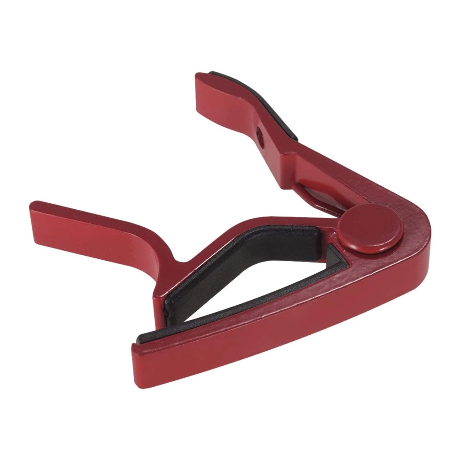 BATLAM Capotasto per Chitarra Acustica Lega di Alluminio a Cambio Rapido Morsetto per Capotasto per Chitarra con Una Mano (Color : Red, Size : One Size) (Red One Size)