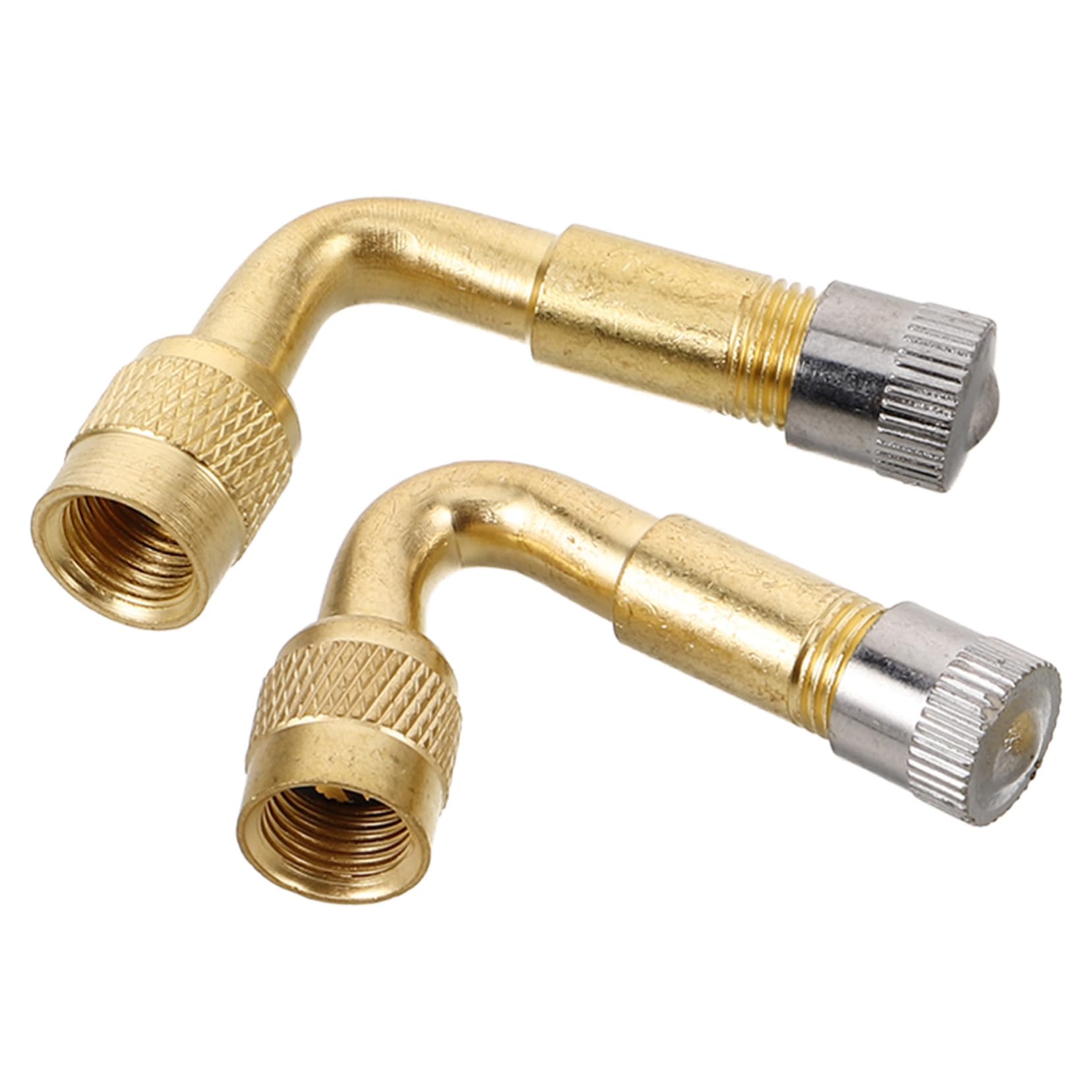 HAPINARY 2pcs Tire Valve Extension Rods Valve Stem Nozzles Heavy Duty Easy Inflation for Electric Scooters Vehicles Durable