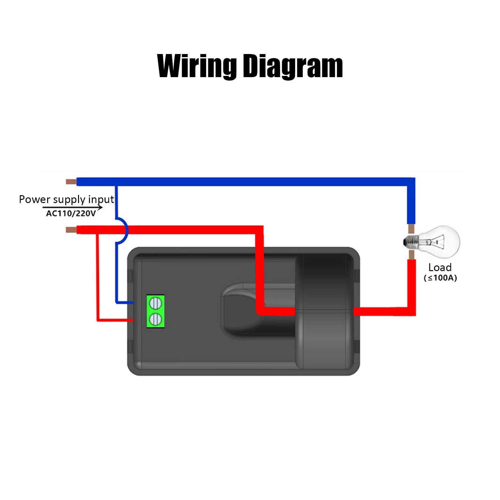 Duales digitales Spannungs- und Amperemeter PZEM-026 AC 40–400V 100 A Amperemeter Voltmeter Berührungslose Einbaumontage 110–220V
