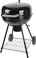 Vista 1 de Grill Boss Charcoal Kettle Grill with Large 22-Inch Cooking Area - Includes Warming Rack, Bottom Storage Shelf, Ash Catcher & Wheels for Outdoor
