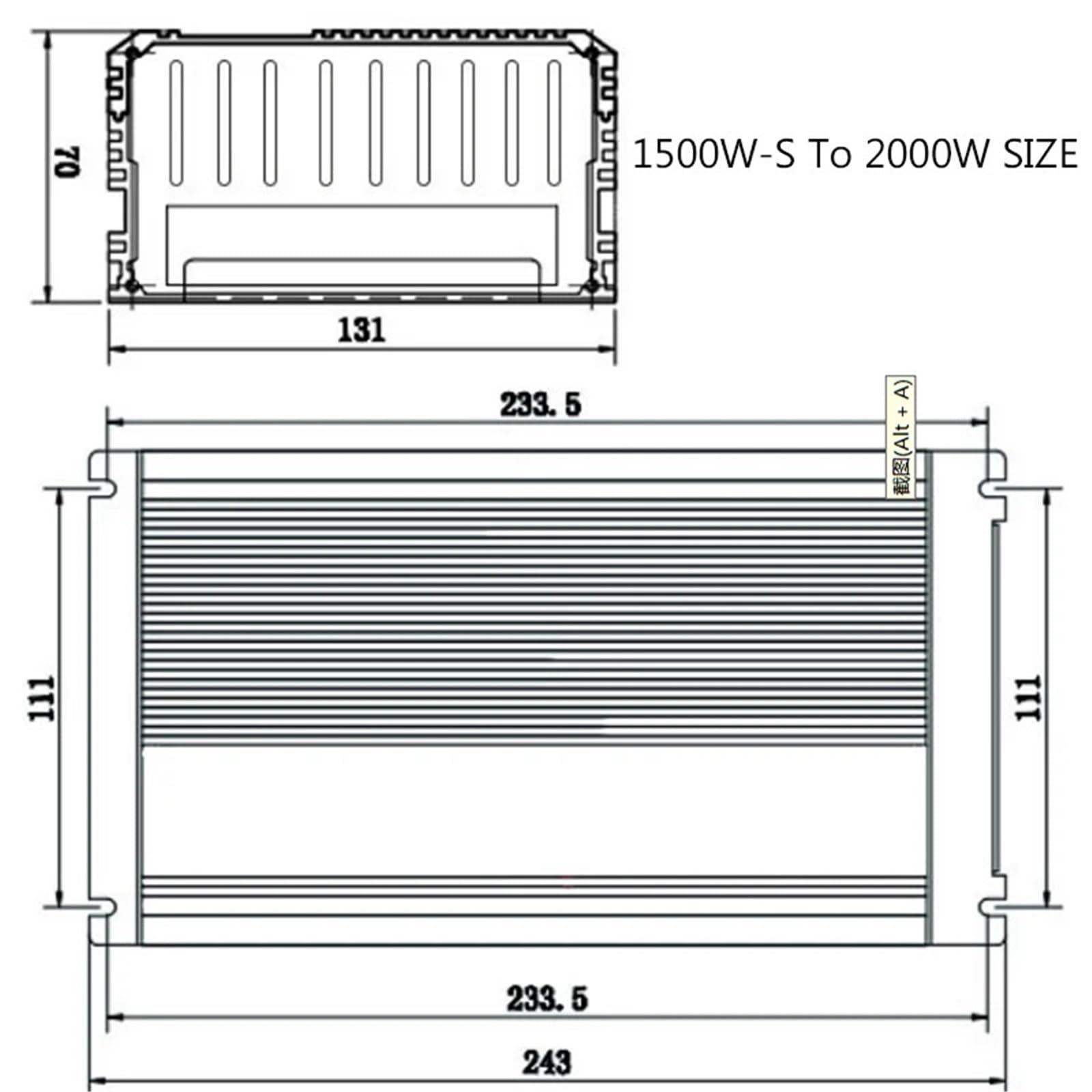 1500 W for Motor PFC 1600 1800 2000 Netzteil DC 80/90 V 125 A Transformator 110 220 1 Stück(AC110v_90V_1.5KW-PRO)
