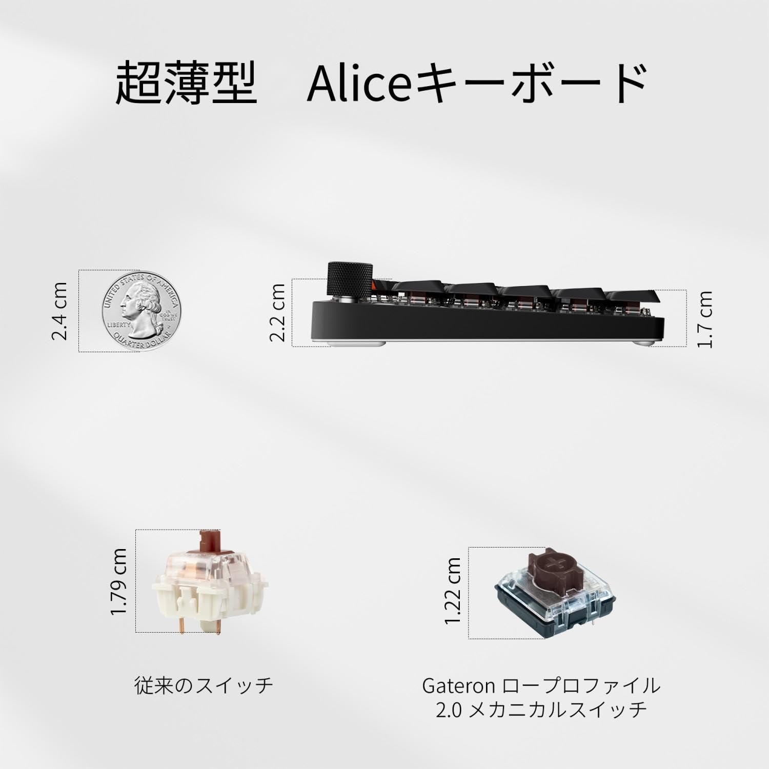 Amazon | 「国内正規品」Keychron K15 Max ワイヤレスキーボード