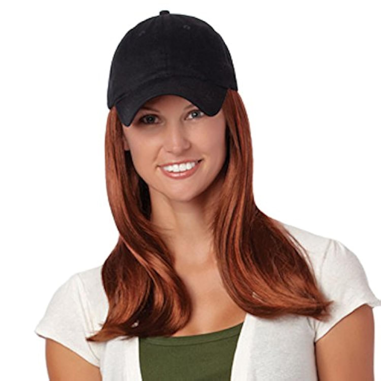 Henry Margu (Long Hat Black - Synthetic Baseball Cap Wig in 12H