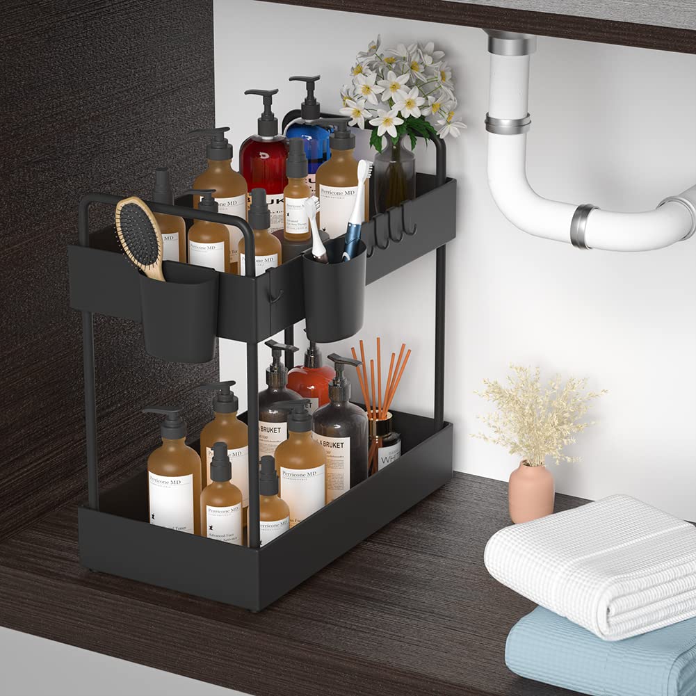 Buy Ormeli Under Sink Organizer, 2 Tier Bathroom Sink Storage Under