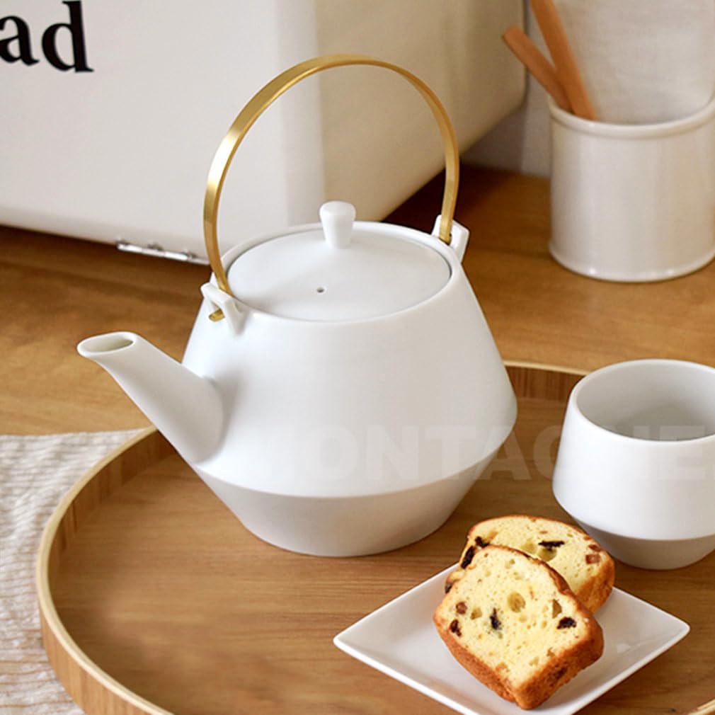 Amazon.co.jp: Frustum 急須 土瓶 茶こし付 800cc 日本製 磁器 陶器 白