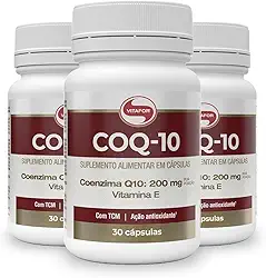 Kit 3 Coenzima Q10 200mg Vitafor 30 Cápsulas