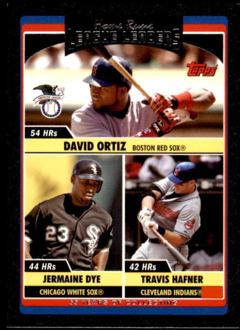 David Ortiz/Jermaine Dye/Travis Hafner Card 2006 Topps Update #UH202 - Slabbed Baseball Cards