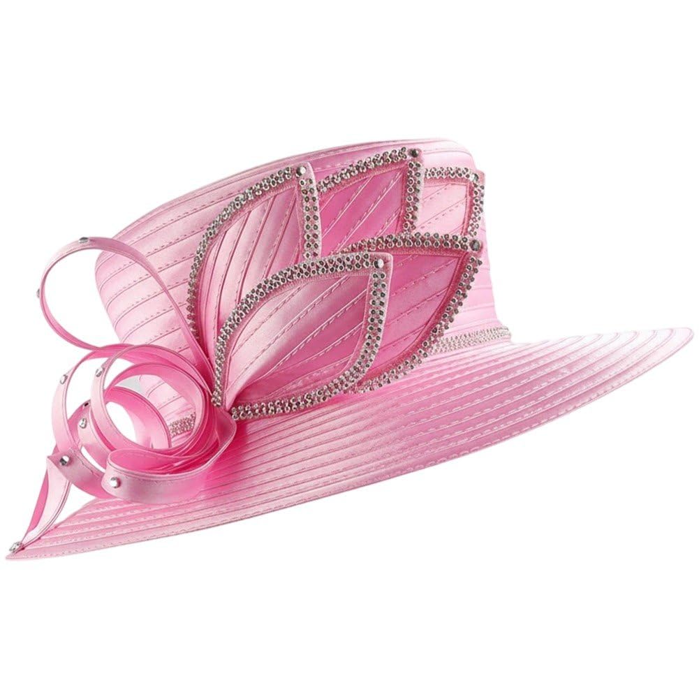 Chapeau en satin Derby aux finitions couture pour cérémonie