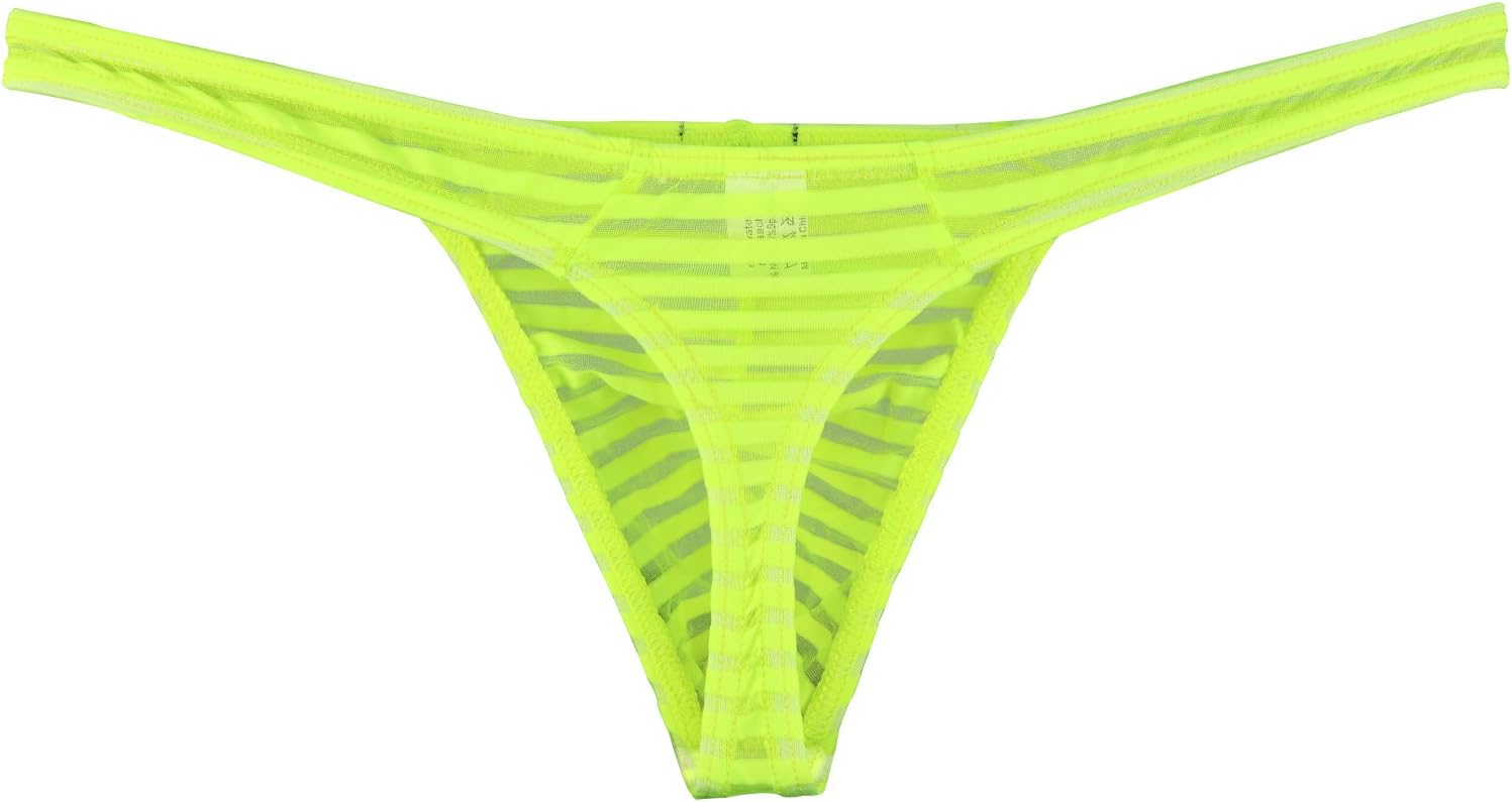 iKingsky Men's Sexy Transprant Thong Underwear Low Rise See Through Stretch Panties - Image 7