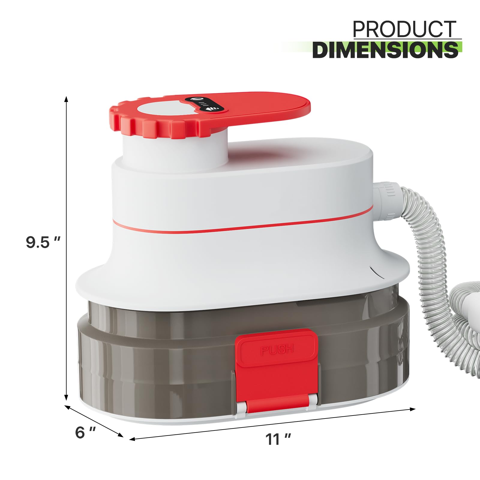 Magshion Dog Grooming Kit, Dog Hair Grooming Vacuum with Pet Clipper for Home Use, Low Noise Suction, 4L Dust Cup, 5 Grooming Tools, Red