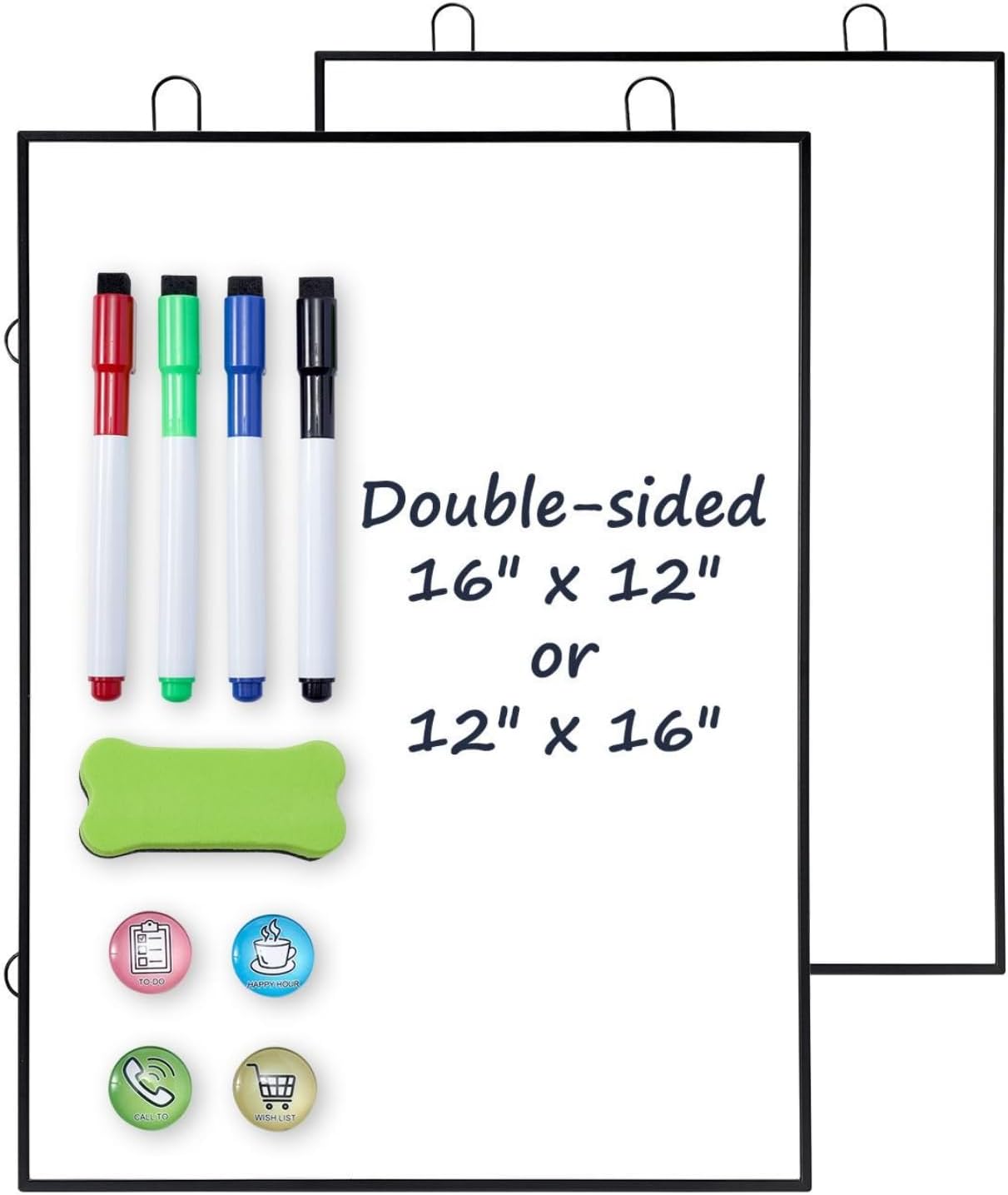 Small Dry Erase White Board TANKEE 16" X 12" Hanging