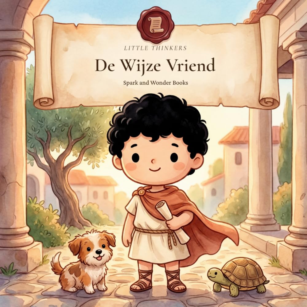 De Wijze Vriend: Een Stoicijns Verhaal over Seneca voor Kinderen van 4-8 Jaar | Kleur- en Voorleesboek met Echte Citaten uit Brieven aan Lucilius | Book 3 | Dutch edition (Little Thinkers)