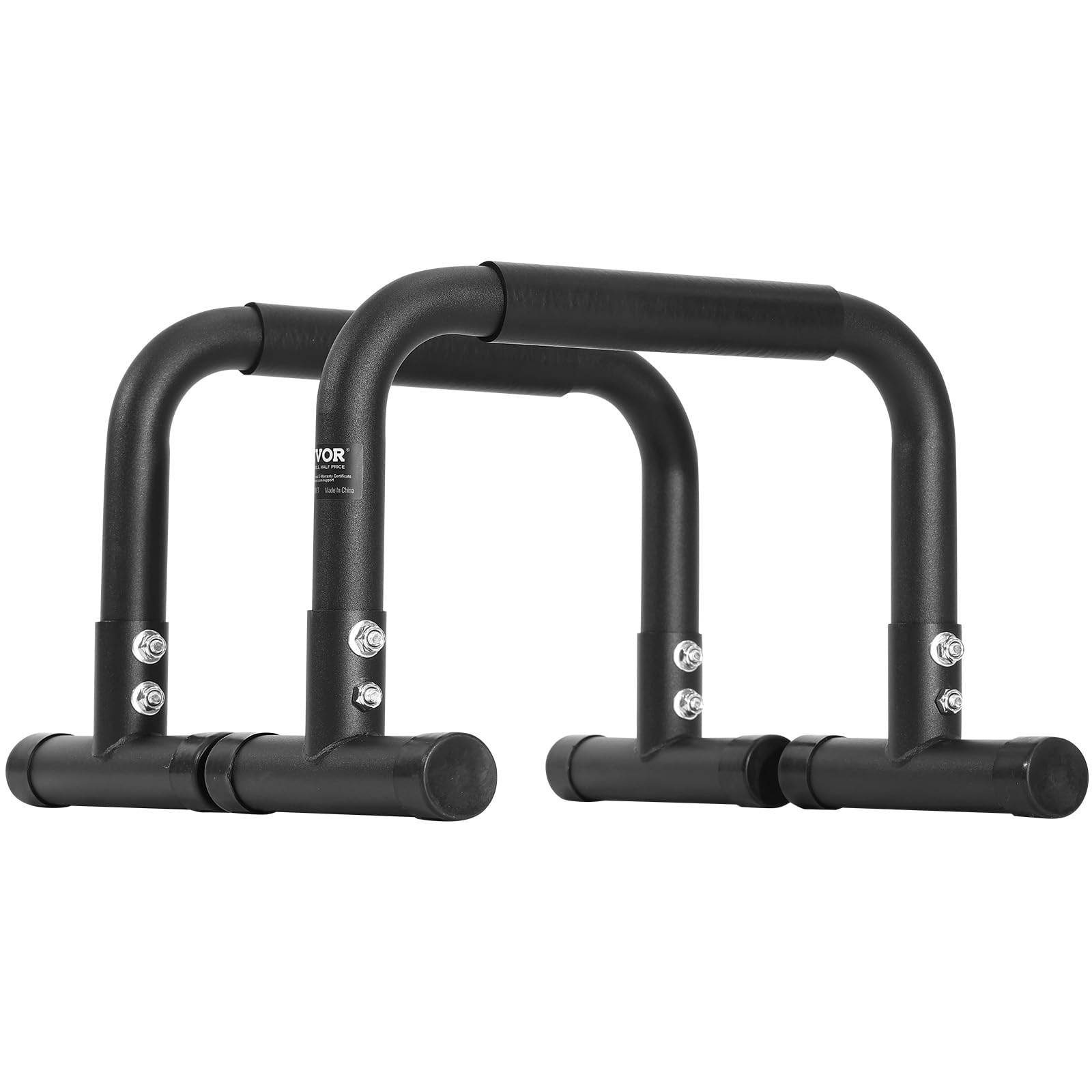 VEVOR Barre à Dips Capacité de Charge 227 kg, Barres Parallèles Résistantes, Station de Dips en Tube d'Acier, Assemblage Facile, pour Entraînement de Force, Fitness, Musculation, Gym, Maison