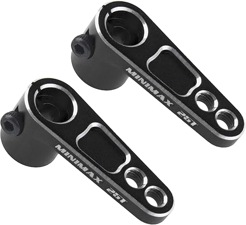 Miniatura 7 de ShareGoo - Brazo de dirección de metal 25T de 25 dientes, compatible con Futaba Savox Power HD Servos Motor Reemplazo para 18 110 RC Off-Road