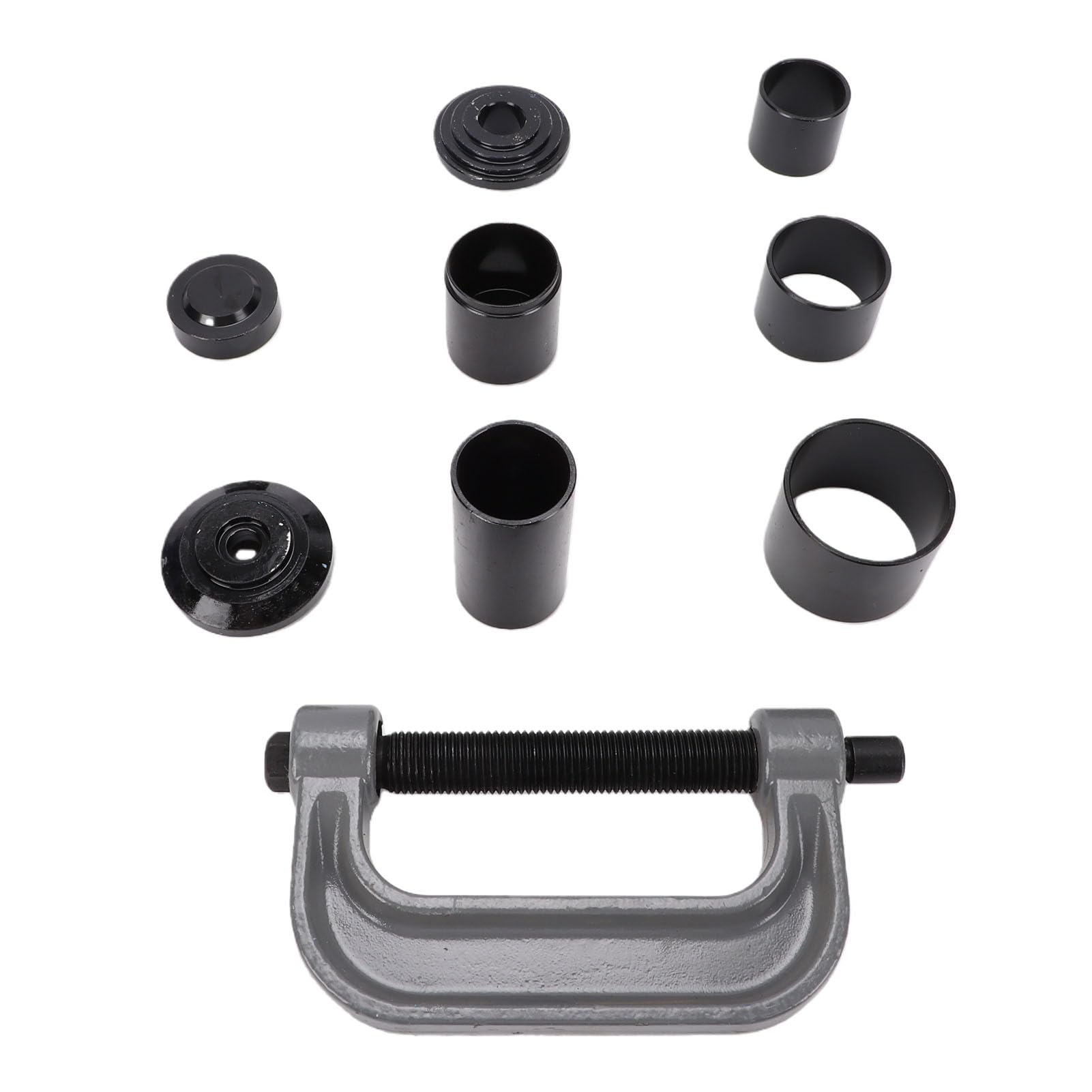 Kit di Pressatura per Giunti Sferici Attrezzo Resistente per Rimozione e Installazione di Giunti a U per Veicoli 2WD e 4WD, Struttura in Acciaio, Set da 9 Pezzi