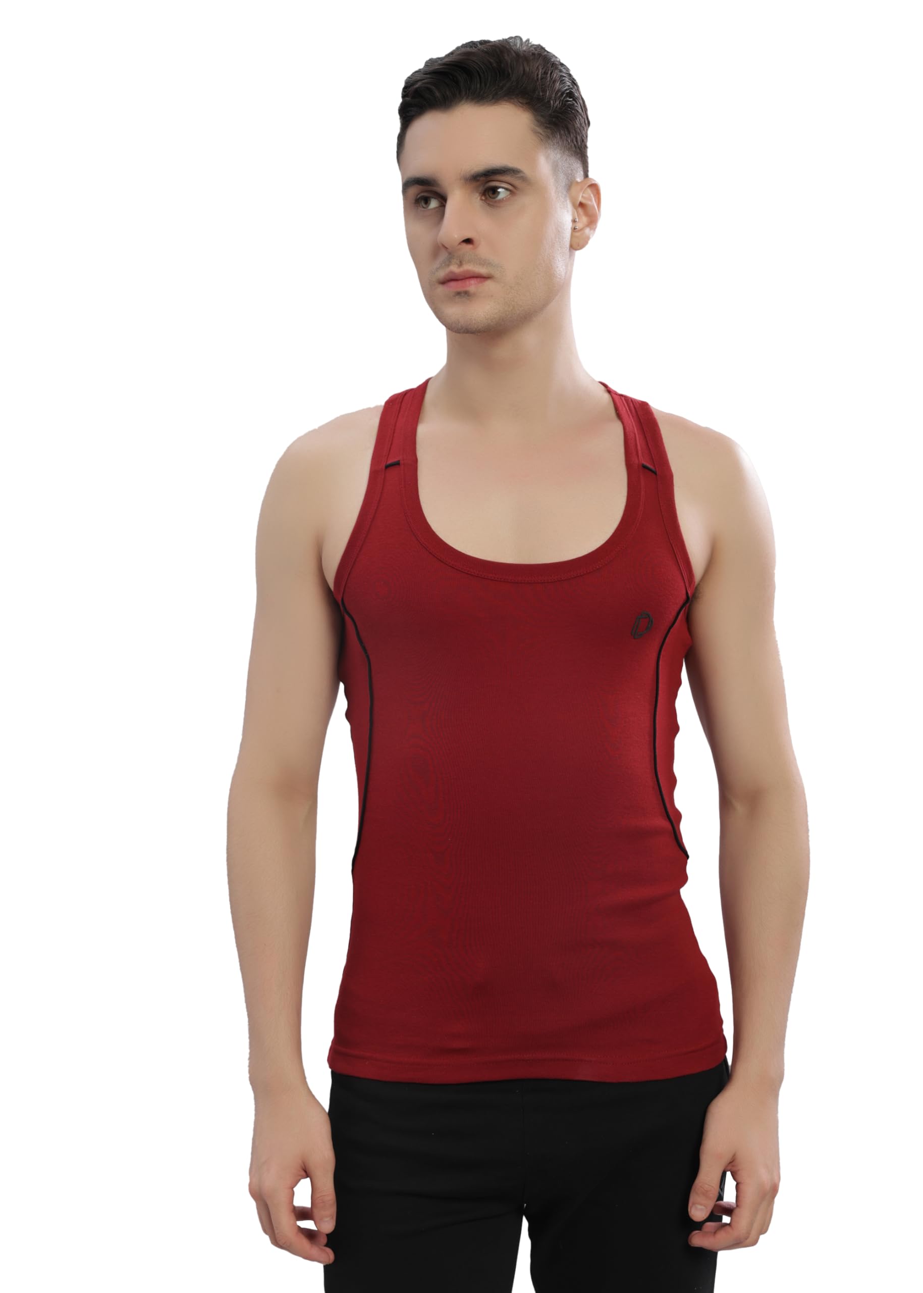 dollar bigboss Men's Solid Cotton Gym Vest (Colour May Vary)-picture-22