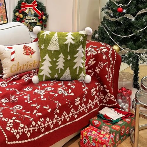 Coussin de Noël en peluche douce, cadeau idéal pour canapé et lit - 4
