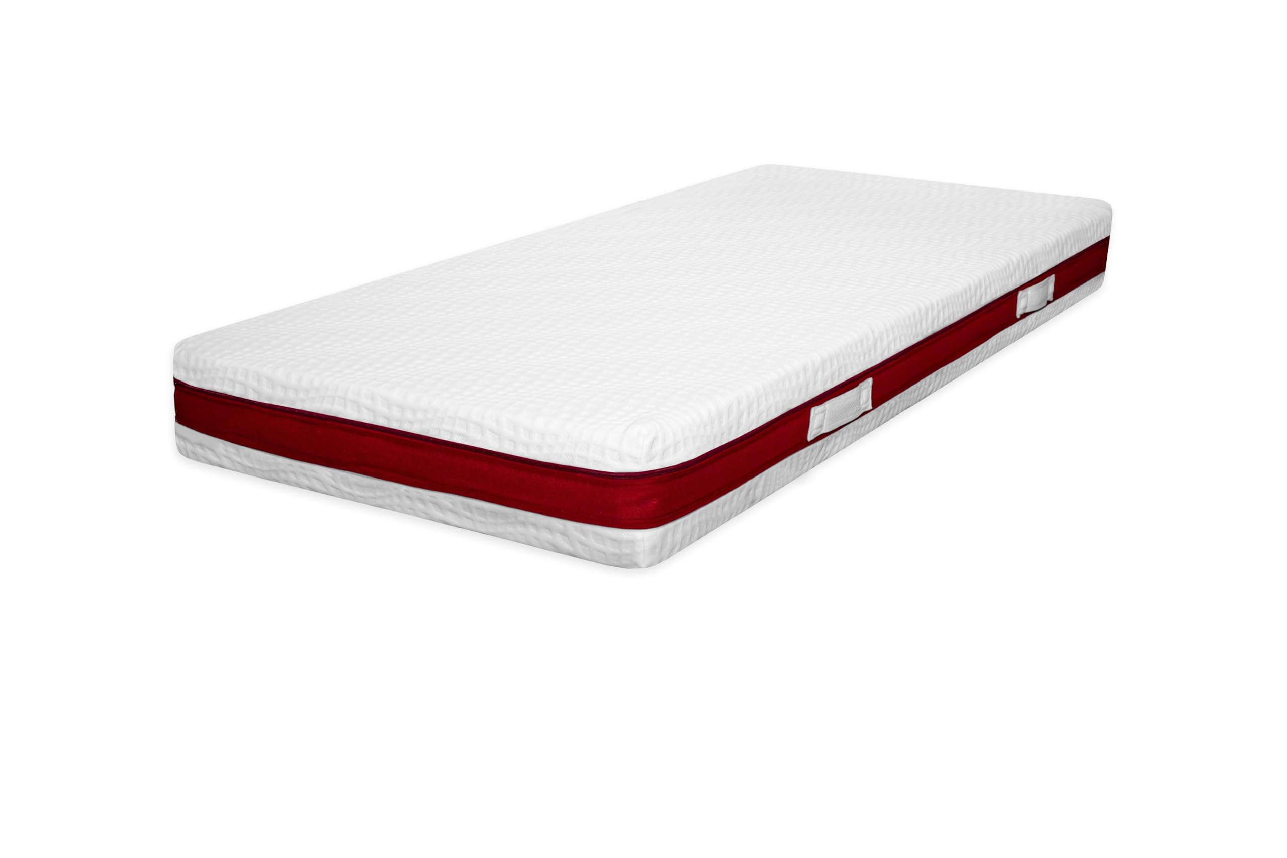 FRANCO Wellness Comfort Kaltschaummatratze 90 x 200 cm, wendbar H3/H4, 7 Zonen, 19 cm Höhe, antibakterieller Bezug, Öko-Tex Zertifiziert