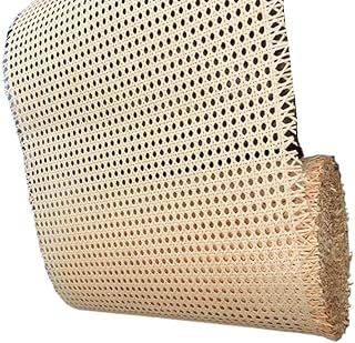 Ratan,Ratan Rollo Mimbre Rollo de cinta de ratán de plástico PE amarillo de 40 a 55 cm de ancho, lámina de mimbre for sillas, mesas, muebles, material de reparación for bricolaje(Primary color,50cm x