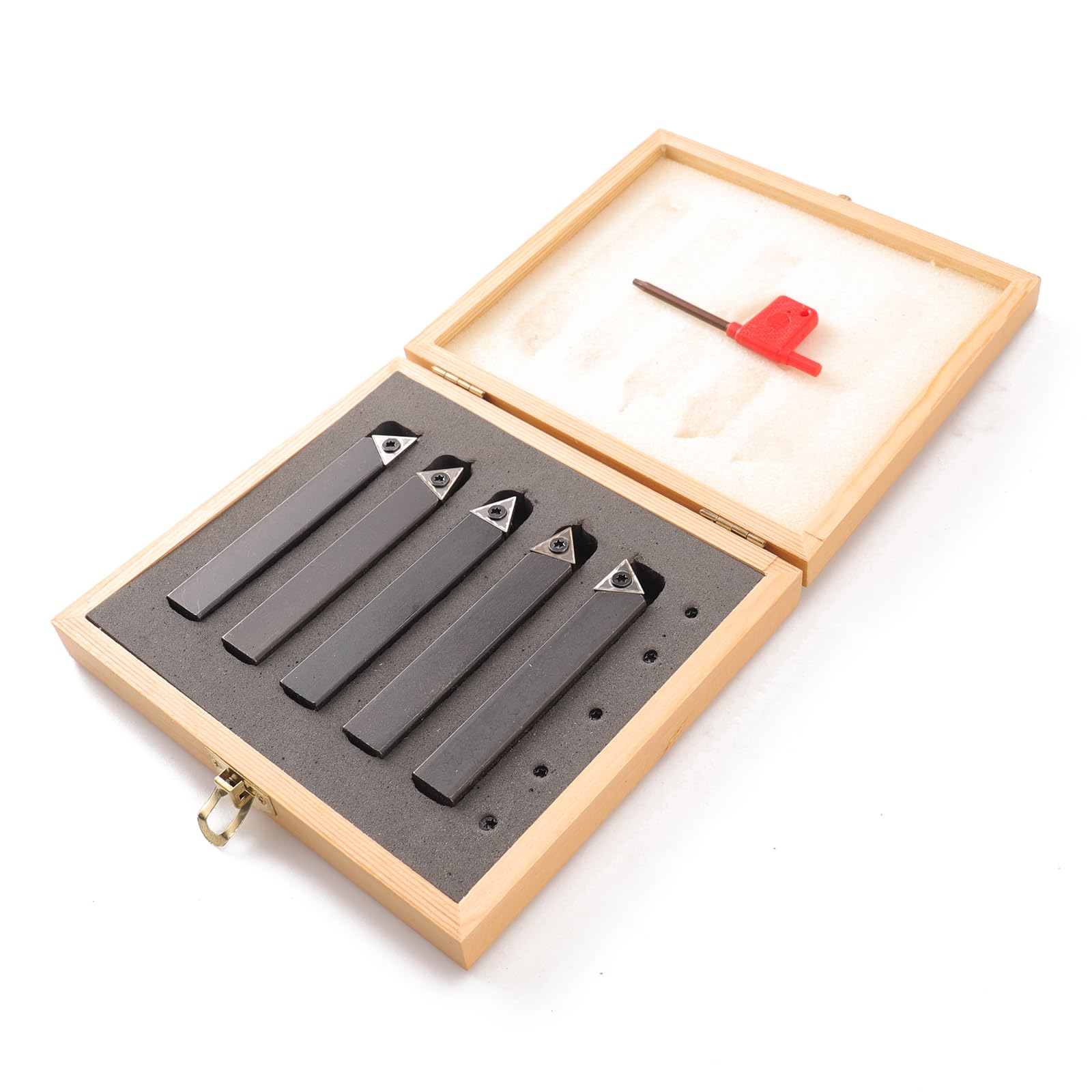 Oudtinx 5PCS Indexable Carbide Turning Tools Set 5/8"