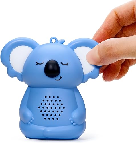 Calming Pal Koala - Máquina portátil de ruido blanco, máquina de sonido portátil recargable con 5 guiados Mindfulness para dormir adultosniños, 8