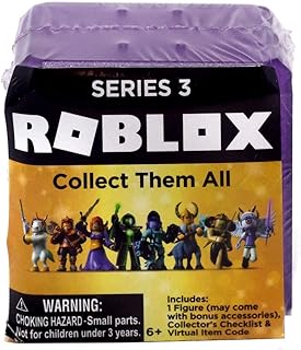 Roblox GOLD Series 3 Celebrity Collection Mystery Figure Pack Purple Brick-1 Block