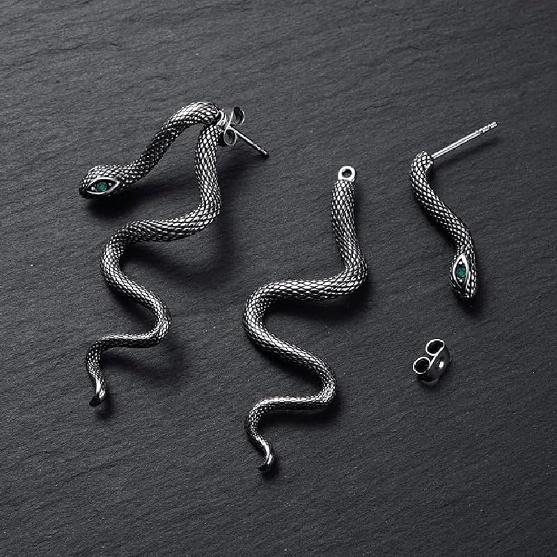 2025 Halloween Gifts for Her,Snake Studs Earrings for Women,Gothic Earrings for Teacher/Daughter/Mom/Sister/Adults/Grandma/Wife - Image 4