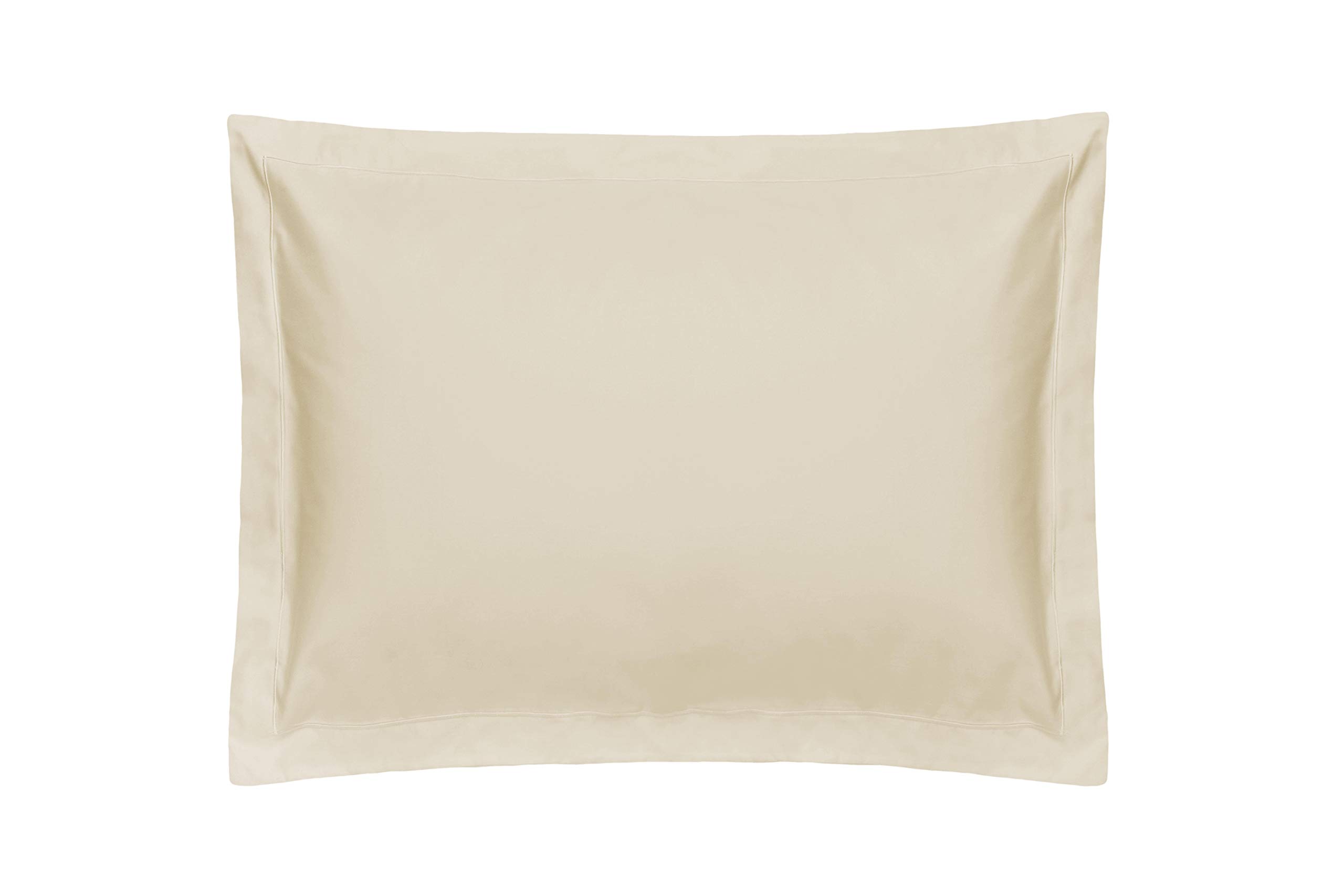 Belledorm Cream Pillowcase, 200 Thread Count Percale (Oxford)