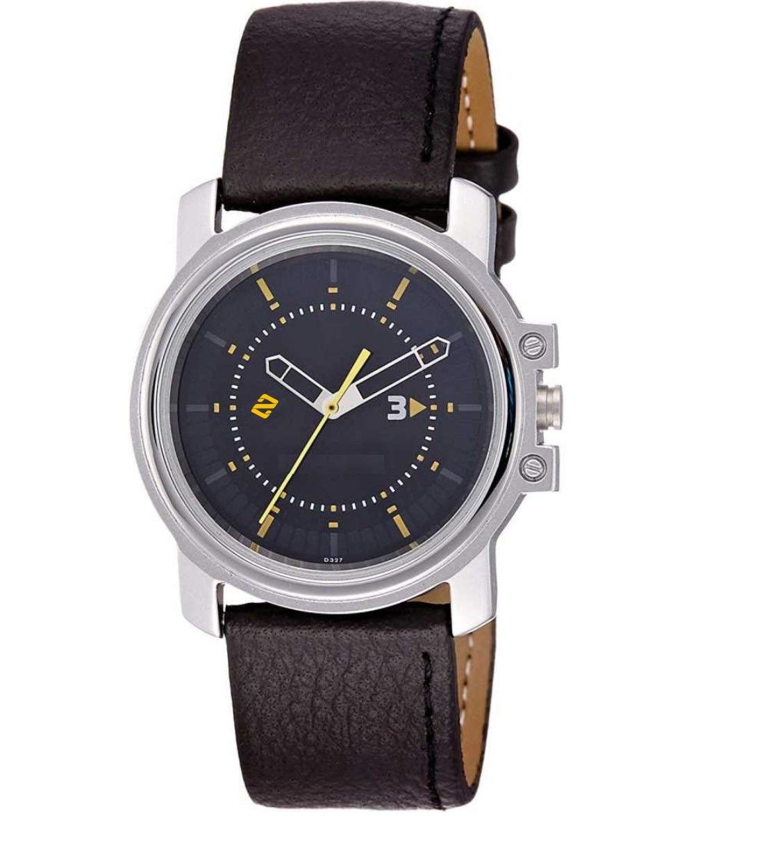 Spencher ® Stylish Analog Round Black Dial Mens and Boys Leather Watch (3039SL02) (B084RKWX8S) Amazon Price History, Amazon Price Tracker