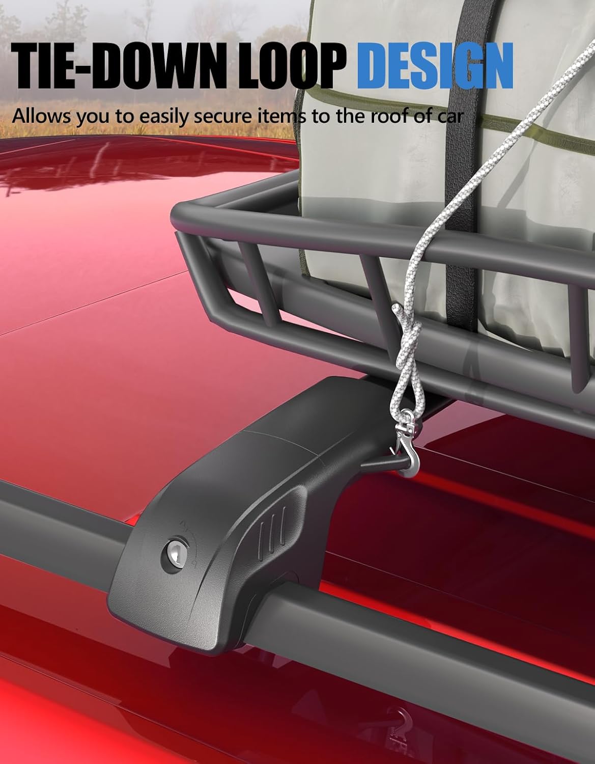FengYu 300lb Lockable Roof Rack Cross Bars Compatible with Volkswagen VW Tiguan 2018-2026 (Not for Limited) & Taos 2022-2026, Heavy Duty Aluminum Roof Rails Crossbars Cargo Bars Canoe Rooftop Black