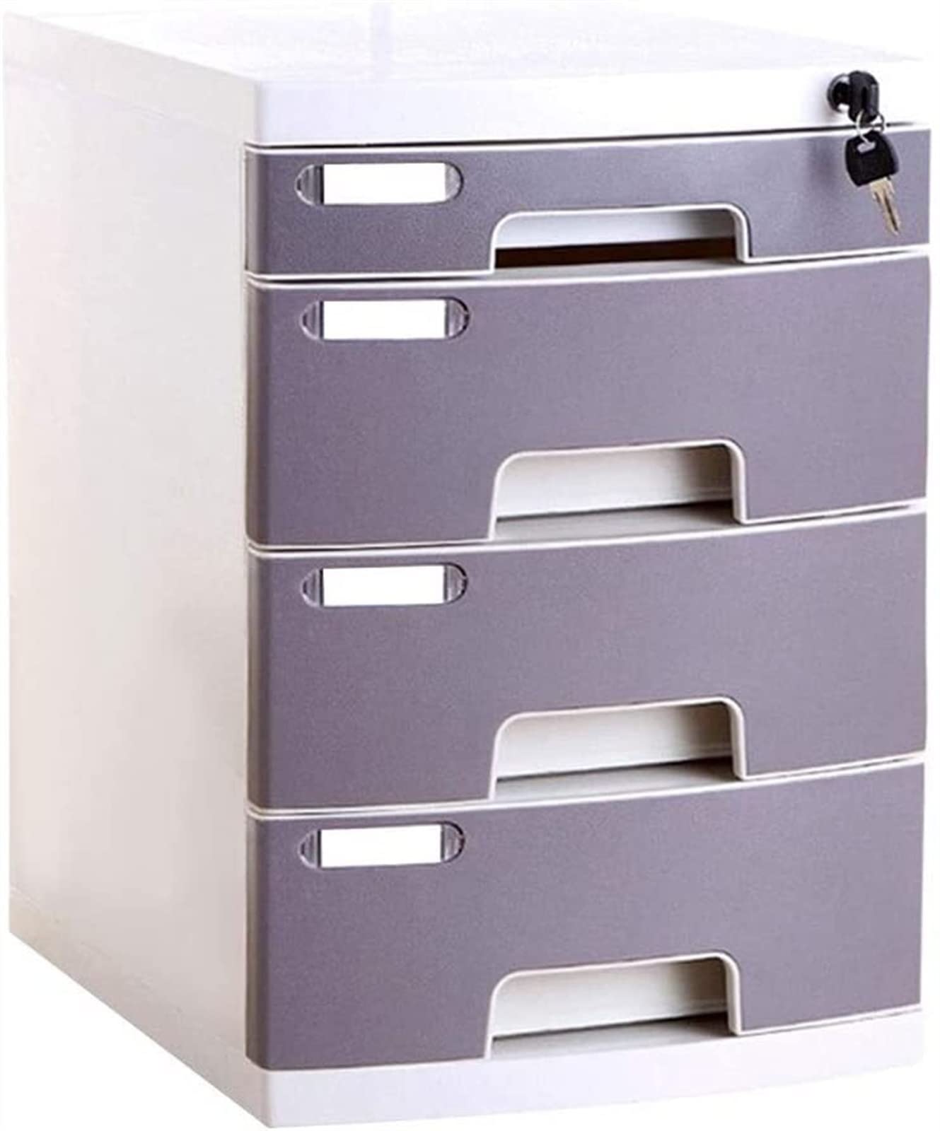 SaryEdge File Cabinet, File Cabinet Partition, 4 Drawers, Lockable Desktop, Classified Storage and Storage Box for Office Documents,