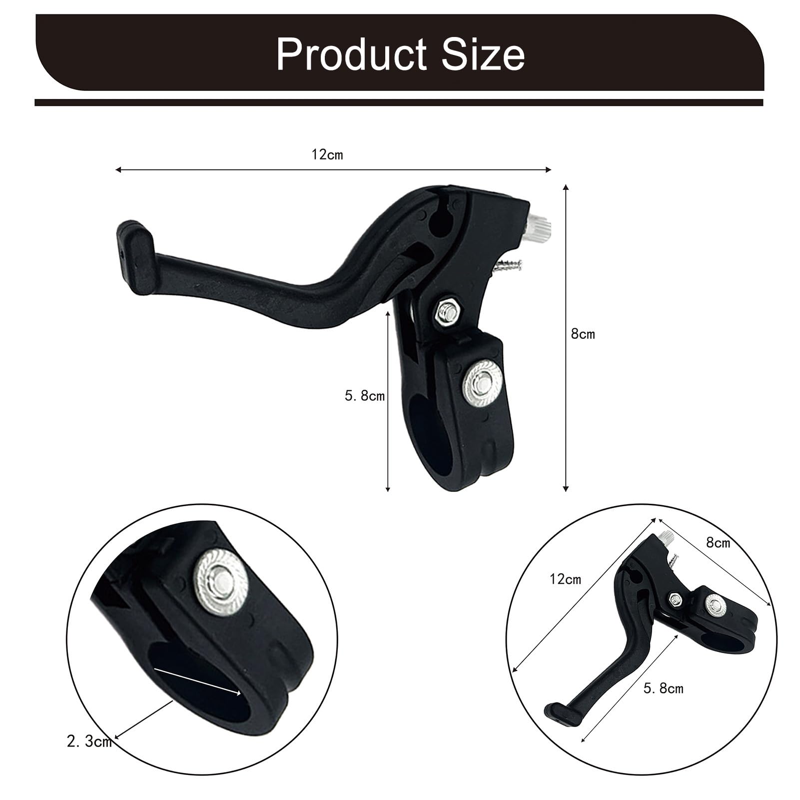 freno bici bambino, leve freno bici, leve freno bicicletta bambini, Leva Del Freno per Bicicletta, regolazione precisa, per bici bambino manubrio 22mm MTB corsa pieghevoli city bike