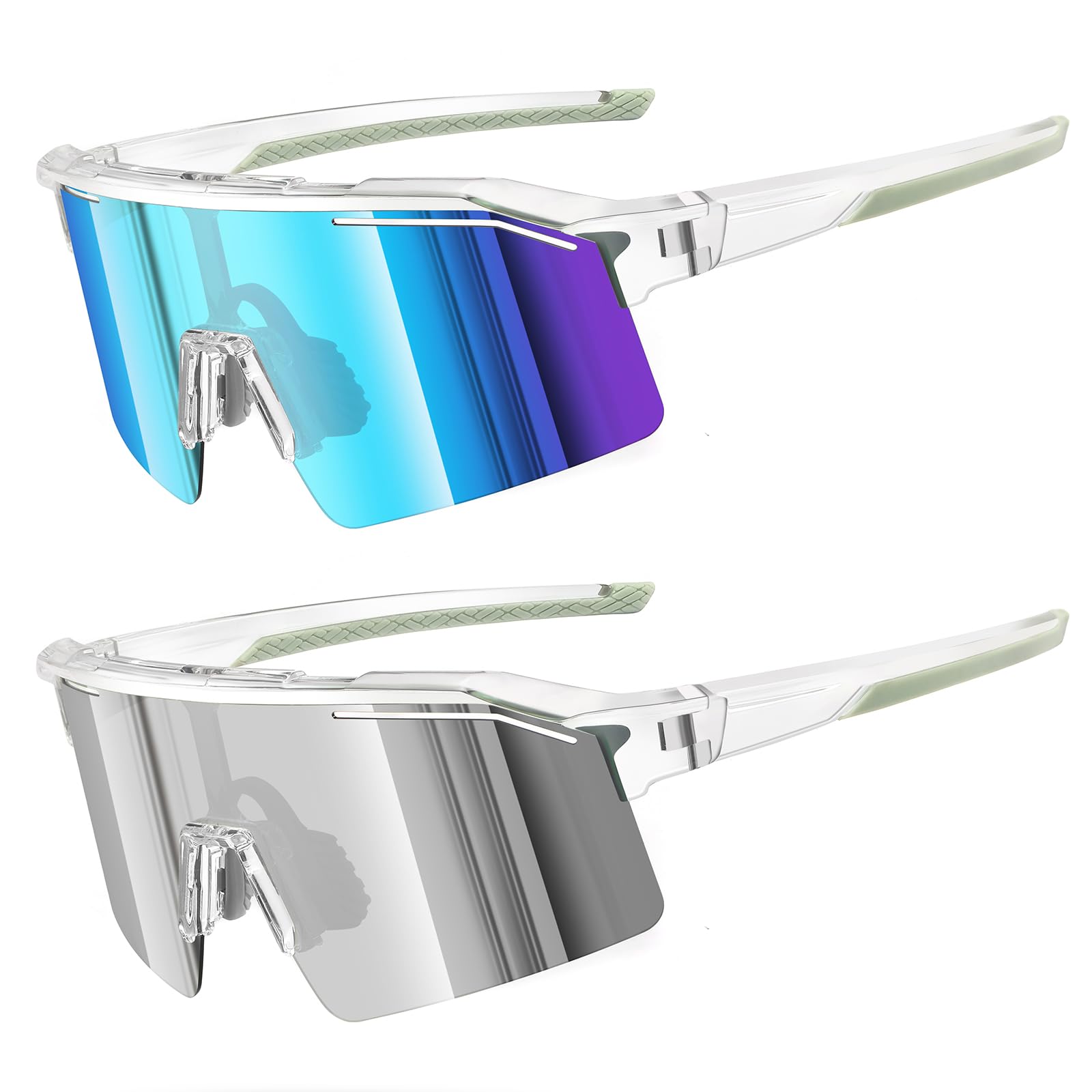 Sunbowglint Sports Sunglasses for Men Women Unbreakable UV400 Protection Goggles Baseball Running Cycling Glasses