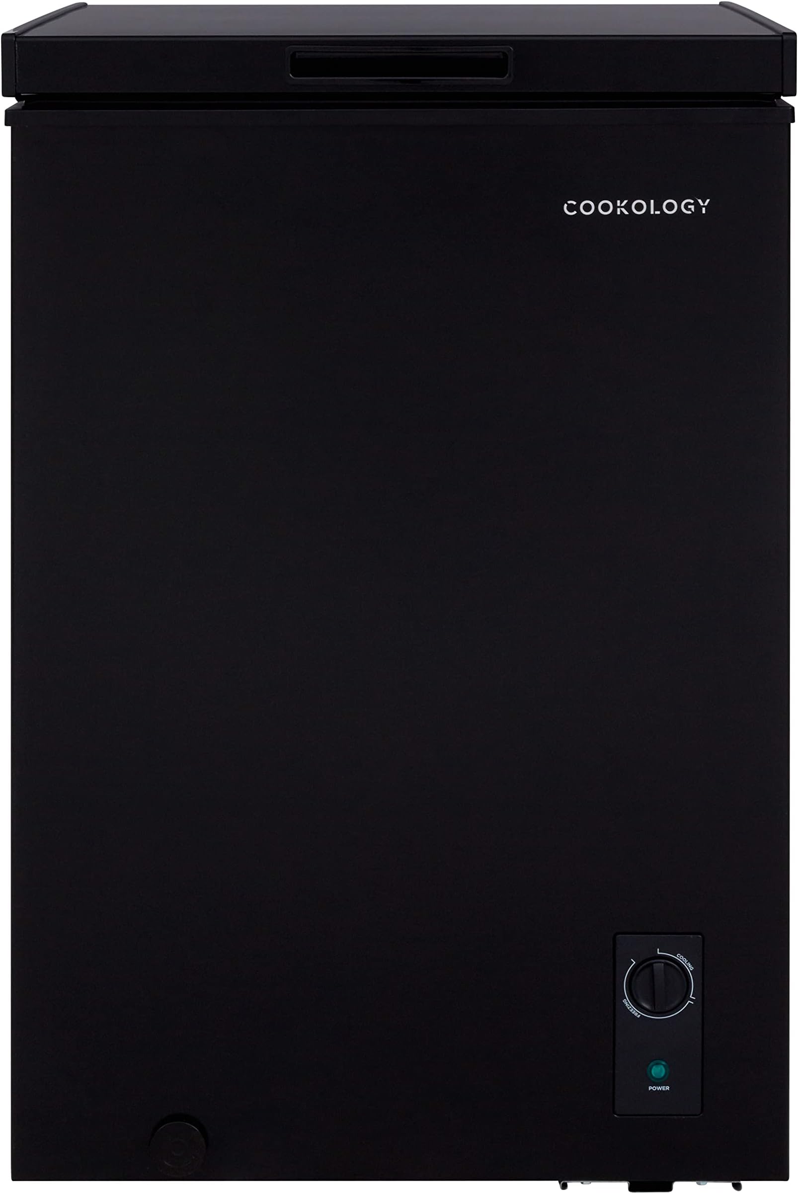 CCFZ99BK Freestanding Chest Freezer in Black - 99 Litre Capacity - For Kitchens, Outbuildings & Garages - Adjustable Feet & Temperature Controls - 4 Star Freezer Rating