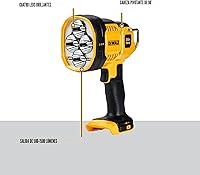 Vista 2 de DEWALT Luz de trabajo LED máxima 20V, cabeza pivotante (DCL043)