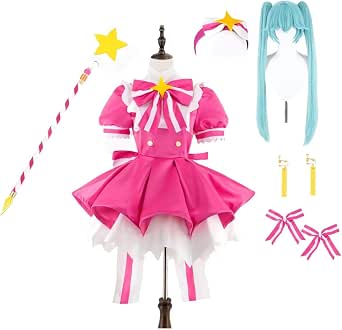 Amazon.co.jp: [DOKITOKI] 初音ミク いますぐ輪廻 コスプレ 衣装 ワンピース 髪飾り付き コスプレ用衣装 コスチューム ...