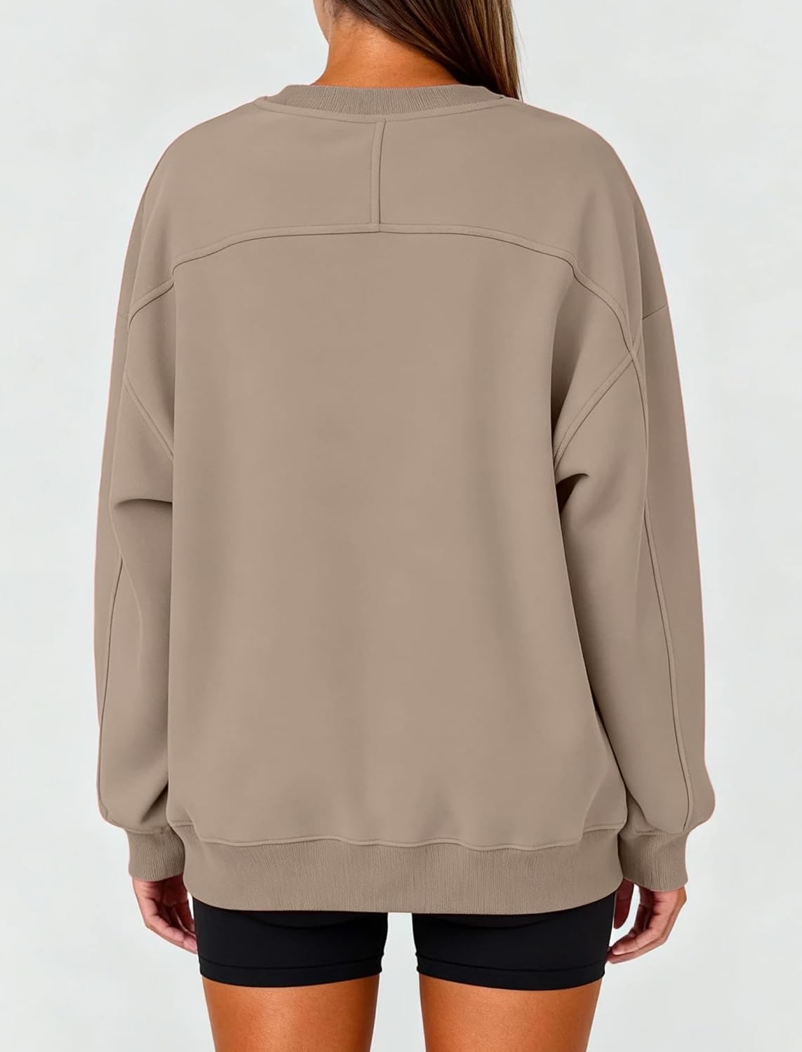 Womens Oversized Sweatshirt, Crewneck Pullover Long Sleeve Sweatshirt for Women Fall&Winter Tops 2025 - Image 4