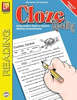 Paperback Remedia Publications Cloze Reading Level 3 Workbook: Reproducible Reading Comprehension, Vocabulary, and Critical Thinking Activities for 3rd Grade, Homeschool, ESL, and Elementary Students Book