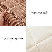 Vista 5 de Funda de sofá lavable para perros, funda de sofá mullida para mascotas, funda de sofá para sofá de 3 plazas, apta para mascotas, funda de sofá