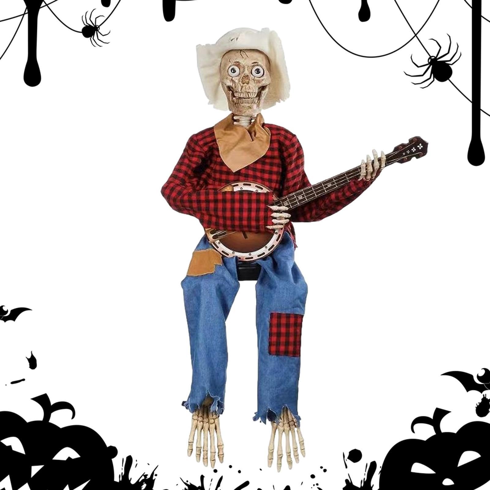 Bavokon Halloween Skeleton Decorations Realistic Scary Miniatures Props