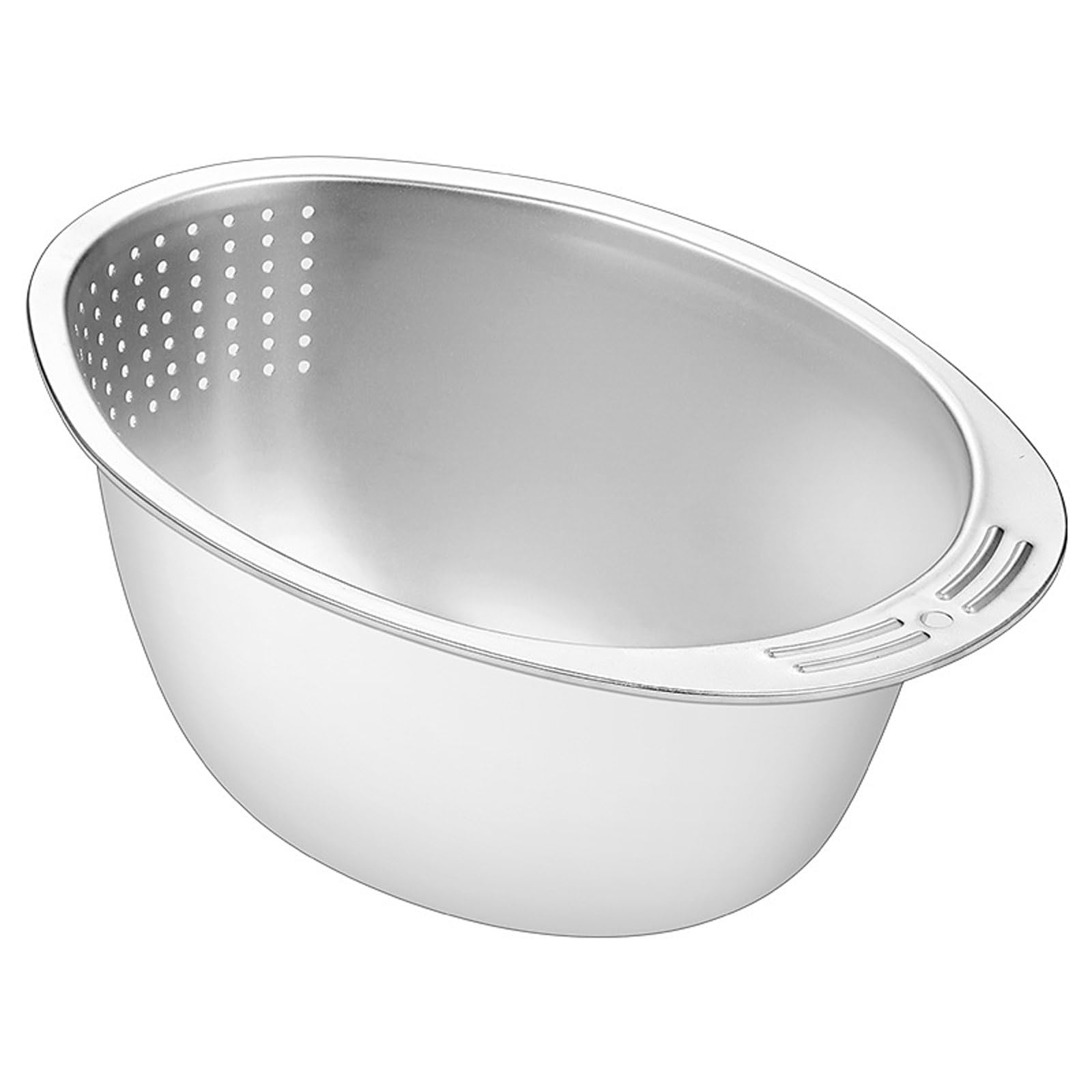 yanwuwa Fine Mesh Strainer Stainless Steel Colander Rice Washing Bowl with Strainer for Cleaning Fruits Vegetables Beans Fruit Washing Basket Rice Colander Vegetable Basket