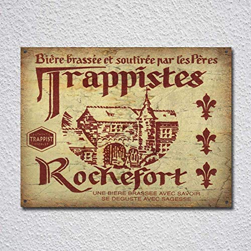 TGDB Trappist Belgian Lager Beer Vintage Tin Sign Size 8x12 inch