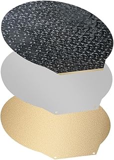 Compatible with Flsun V400 3D Printer Build Plate Round Dia 309mm Textured PEI/New Smooth PEO Magnetic Spring Steel Flex Bed PEO PEI Sheet (Color : Without Base, Size : Dia 309mm)