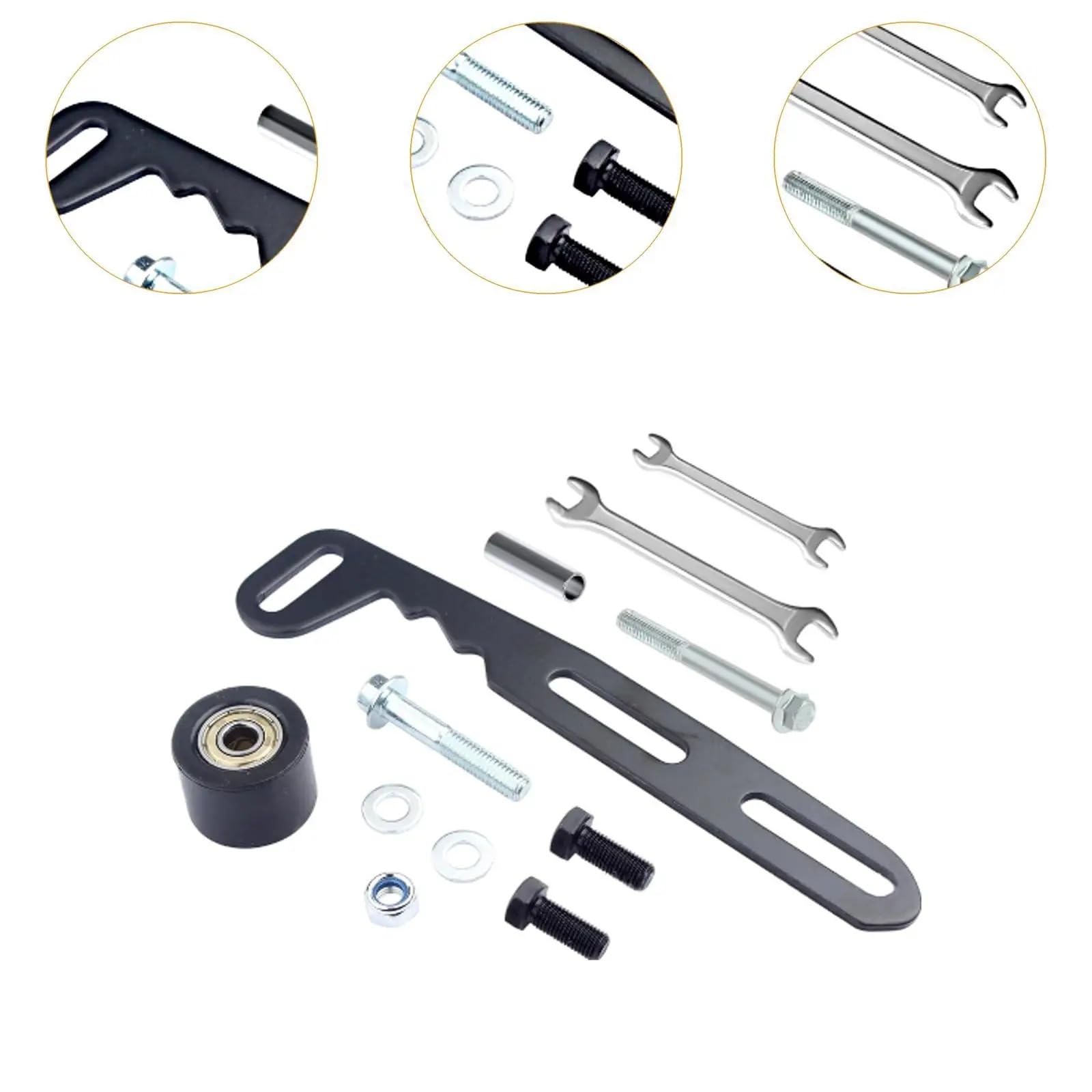 Catena rimorchiatori regolatori Kit di regolazione tendicatena in ferro per pezzi di ricambio moto Accessori moto 50cc 125cc