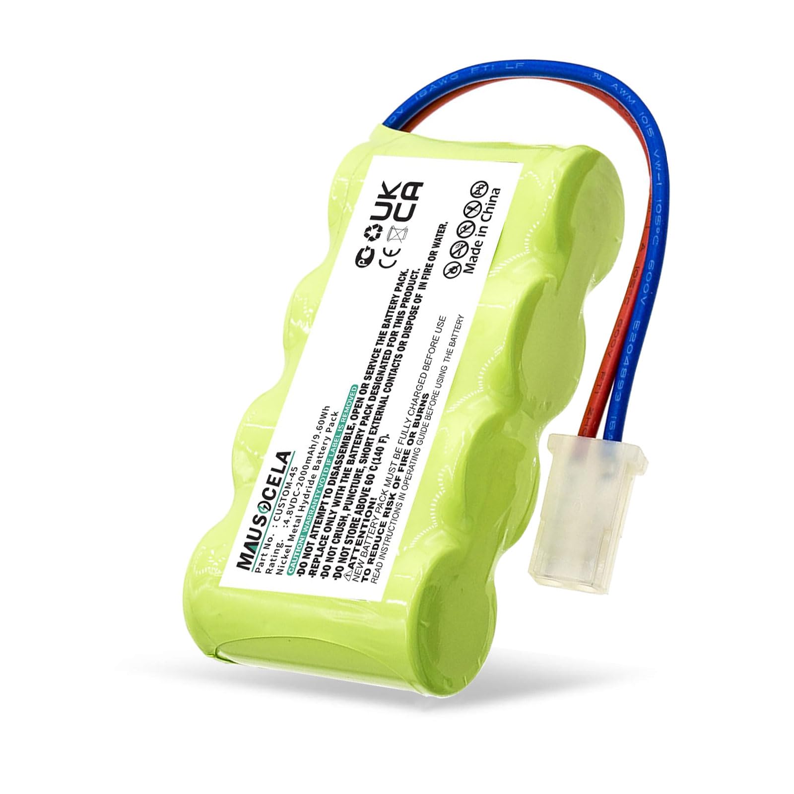 MAUSOCELA Emergency Lighting Battery Replacement 4PH56, 5YB73, CUSTOM-45, Compatible with Lithon'ia ELB0502N, ELB4714N, ELB4814N, Prescolite E2377-01-