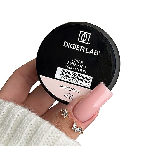 Miniatura 3 de DIDIER LAB Fiber Builder Gel Natural - Gel constructor autonivelante sin HEMA para uñas, gel constructor de uñas de fibra de vidrio LED ultra fuerte