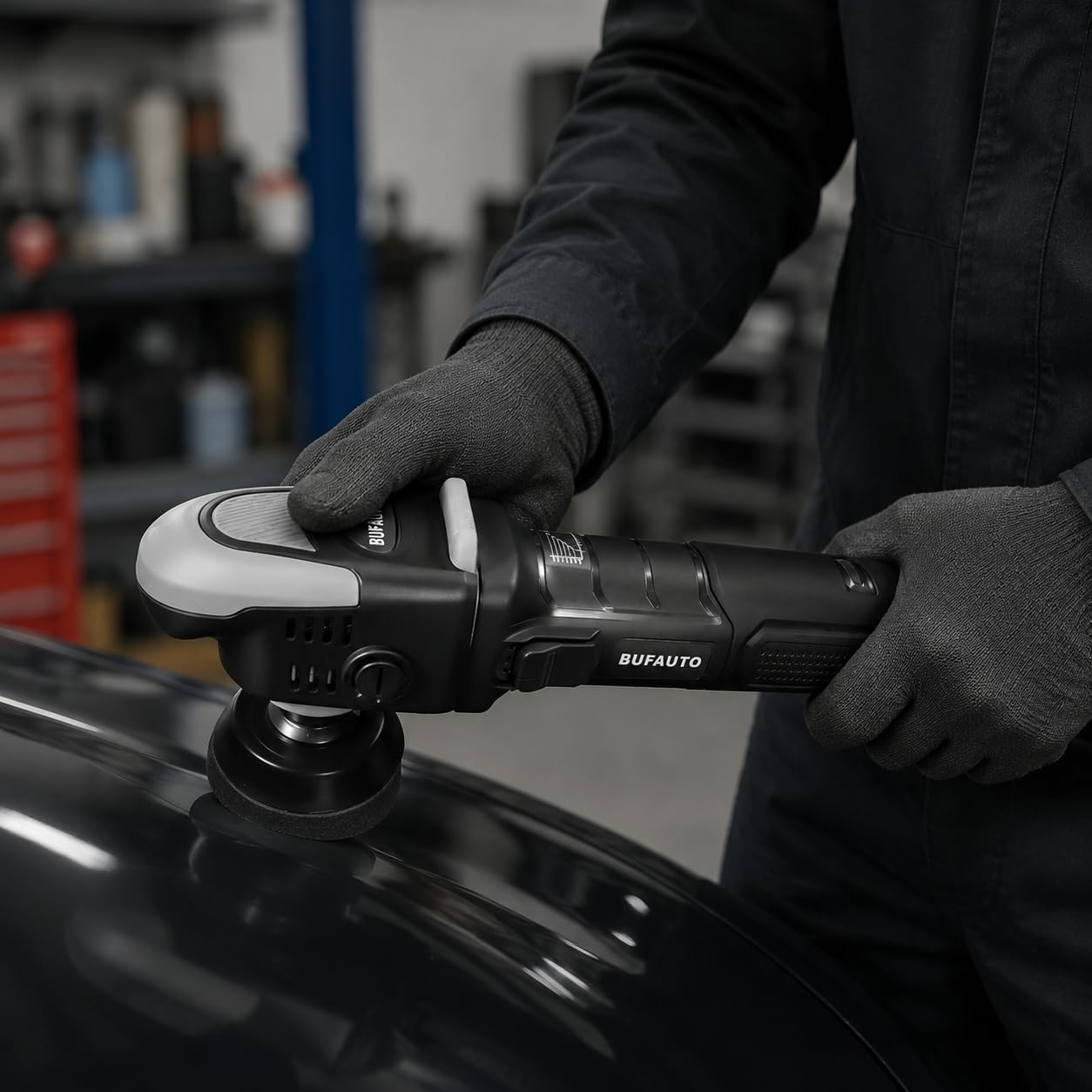 predolo Poliermaschine Auto Exzenter Rotations, 3 Zoll Mini Polierer Set mit 6 Geschwindigkeiten, 4m , für Lackdefekte und kleine Flächen , 3 Zoll kleiner Polierer-Polier