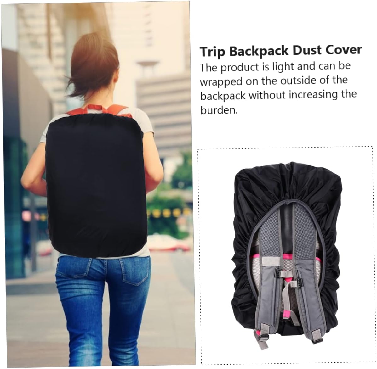 Toddmomy Rain Cover Outdoor Rucksack Waterproof Universal Rainproof Rucksack Liner Camping Waterproof Back Covers