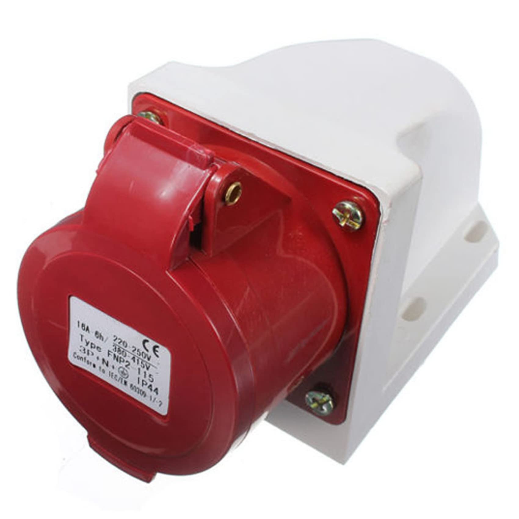 16A 5 Broches Fiche & Douille IP44 3 Phase 380-415V 3P + N + Terre