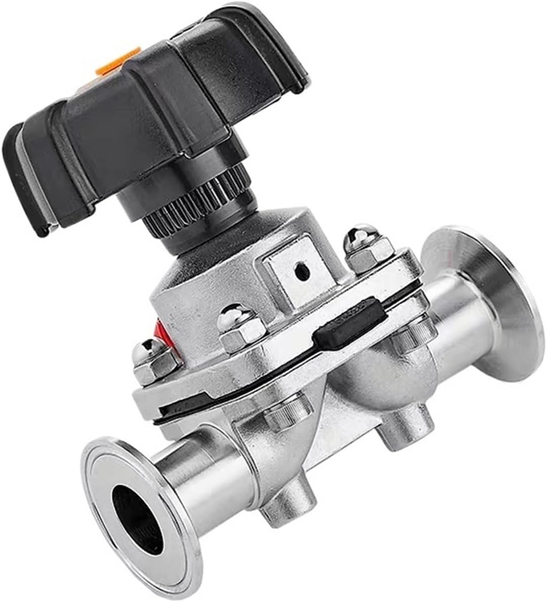 1pcs 1/2" 3/4" 1-1/4" 1" 2 Way Quick Install Diaphragm Valve Sanitary Stainless Steel 316L Tri-Clamp OD 50.5mm(12.7mm)